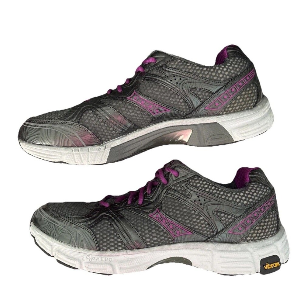 OBEO AERO Women 11  RYNNER Pewter/Berry HIKING RUN VIBRAM SOLE PO# 8569